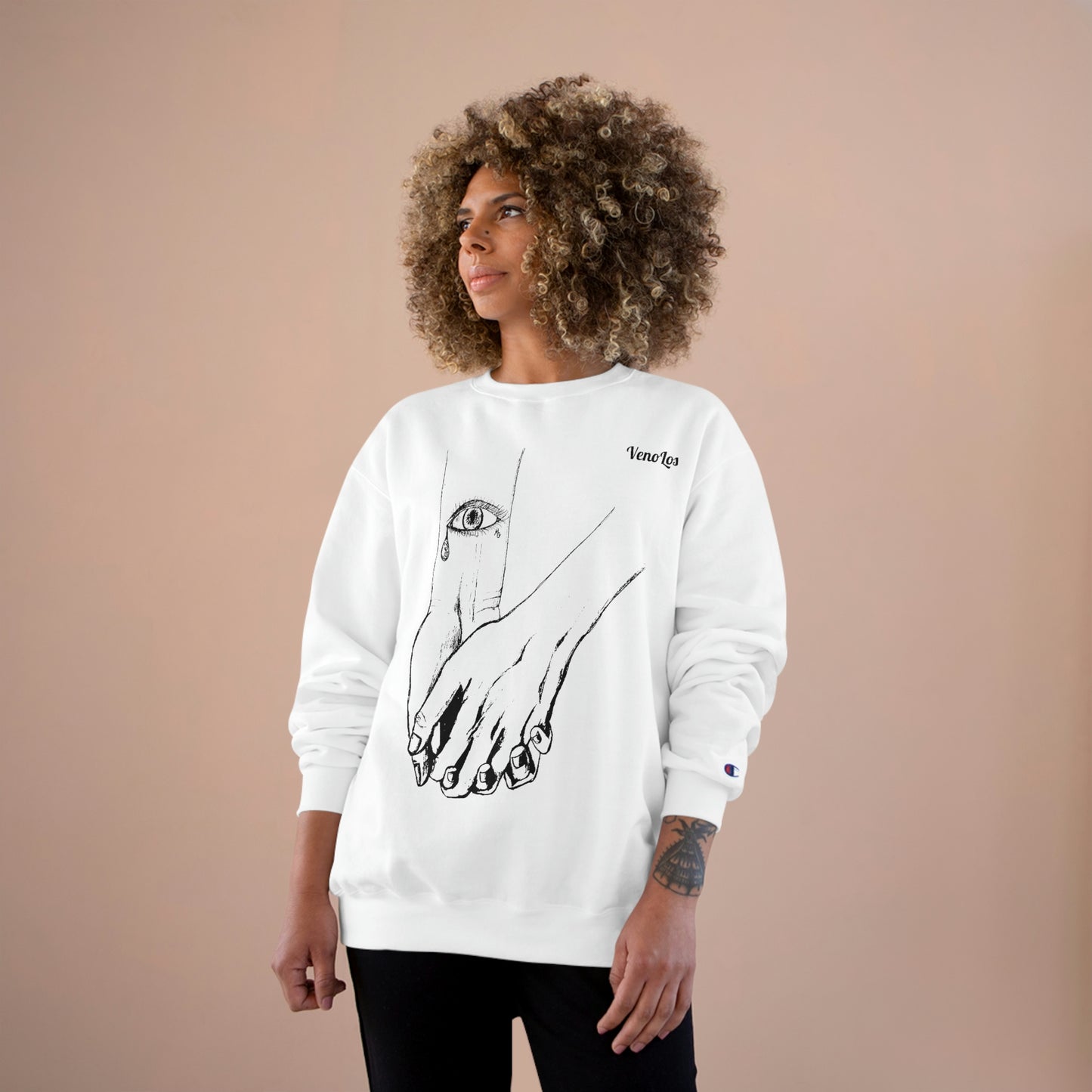 "Love 2 Love You" Sketch Champion Sweatshirt