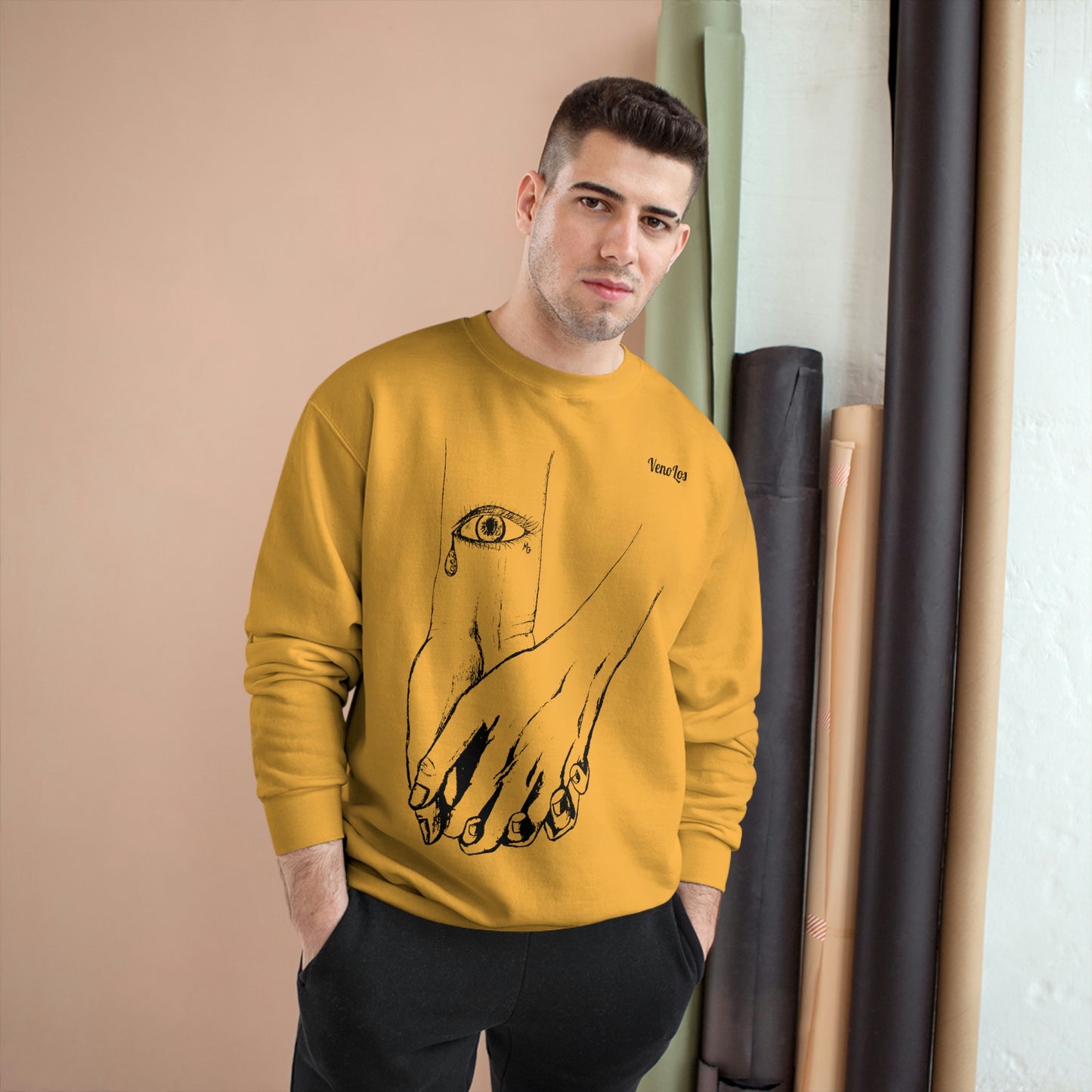 "Love 2 Love You" Sketch Champion Sweatshirt