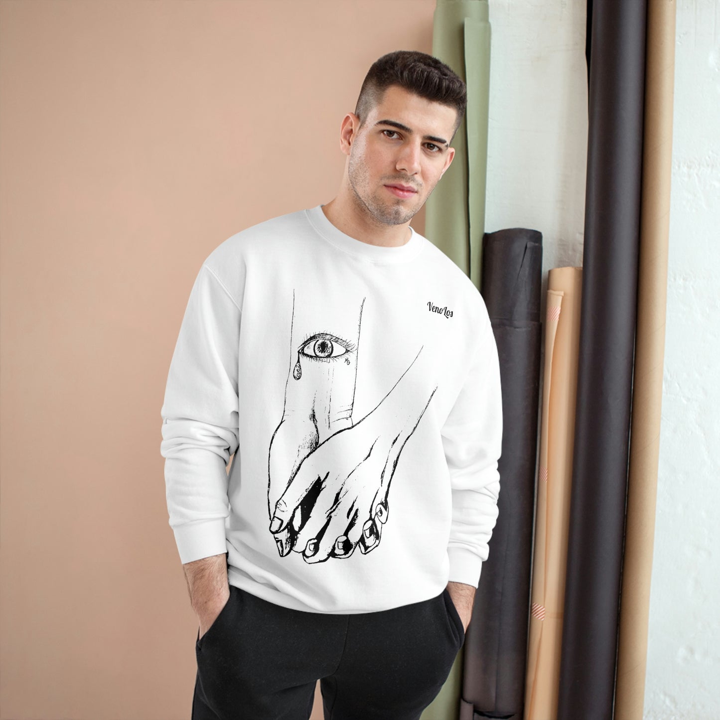 "Love 2 Love You" Sketch Champion Sweatshirt