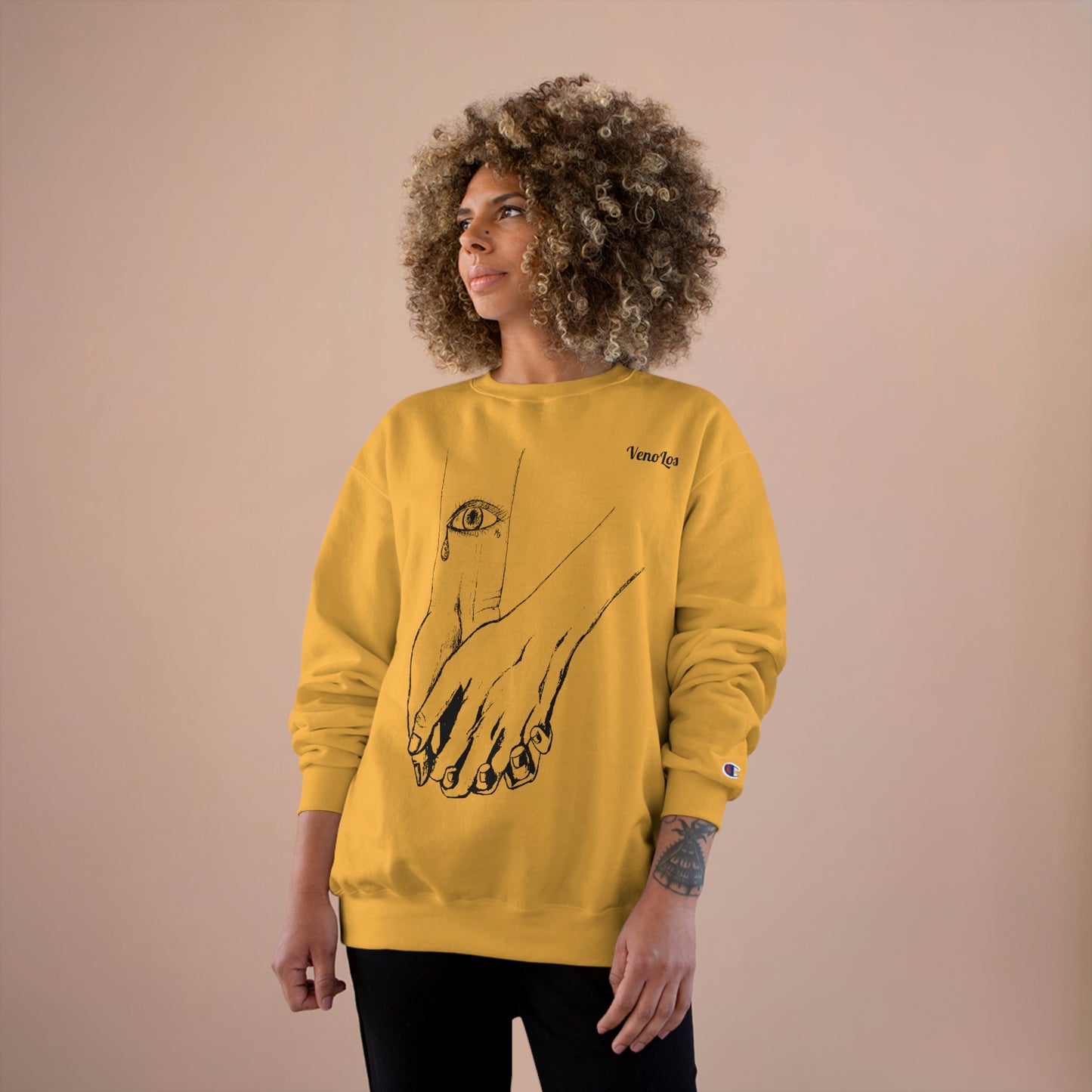 "Love 2 Love You" Sketch Champion Sweatshirt