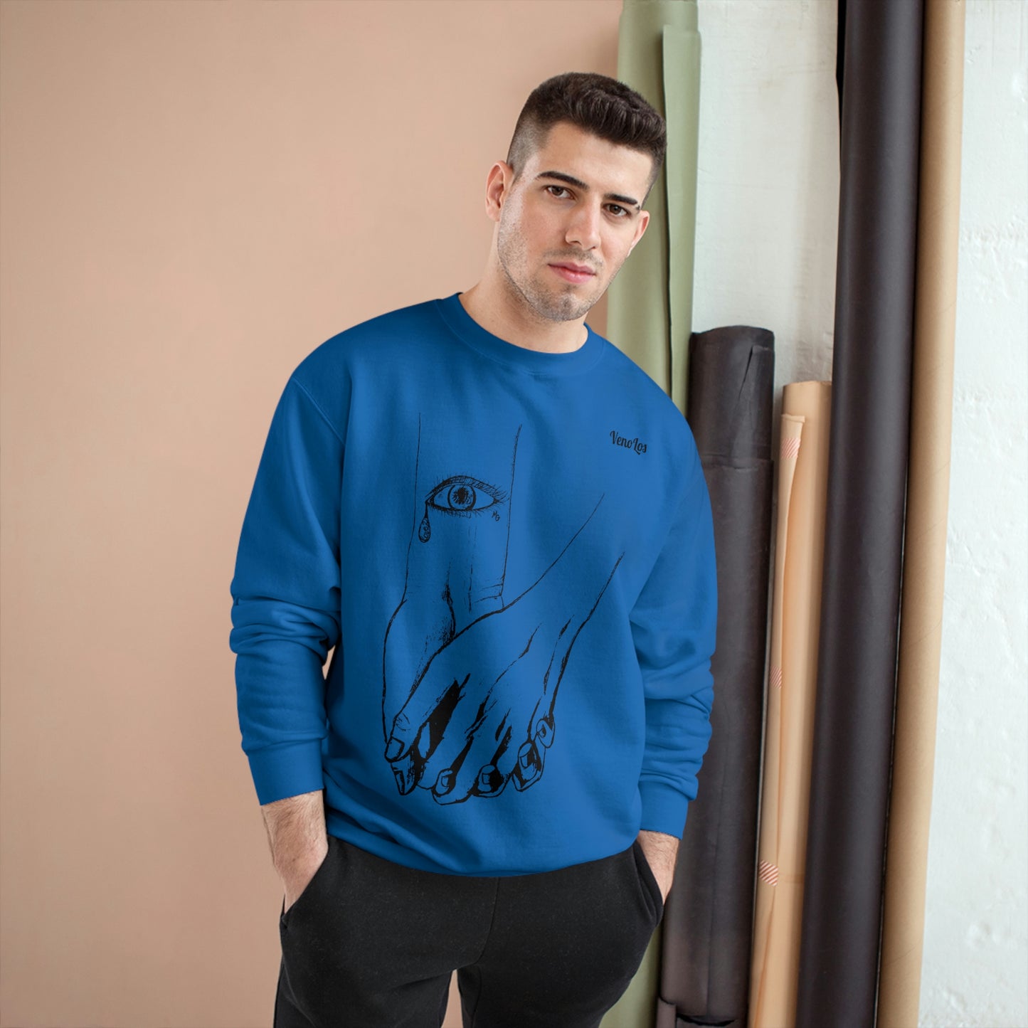 "Love 2 Love You" Sketch Champion Sweatshirt