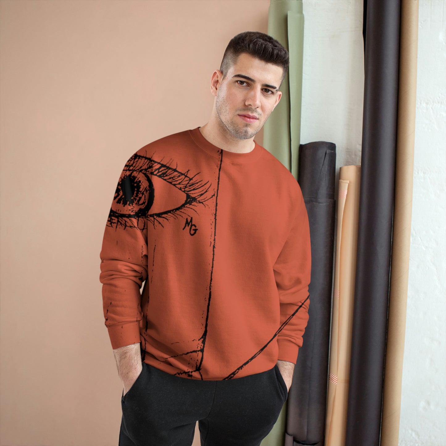 "Love 2 Love You" Sketch Champion Sweatshirt