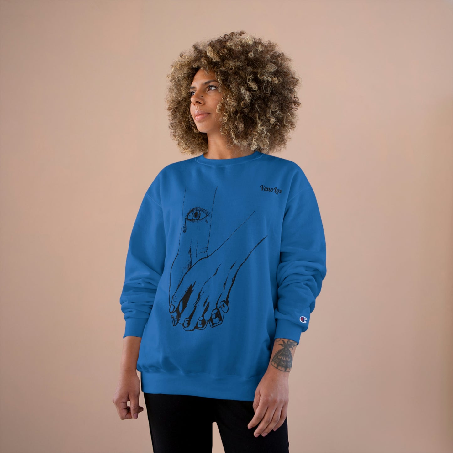 "Love 2 Love You" Sketch Champion Sweatshirt